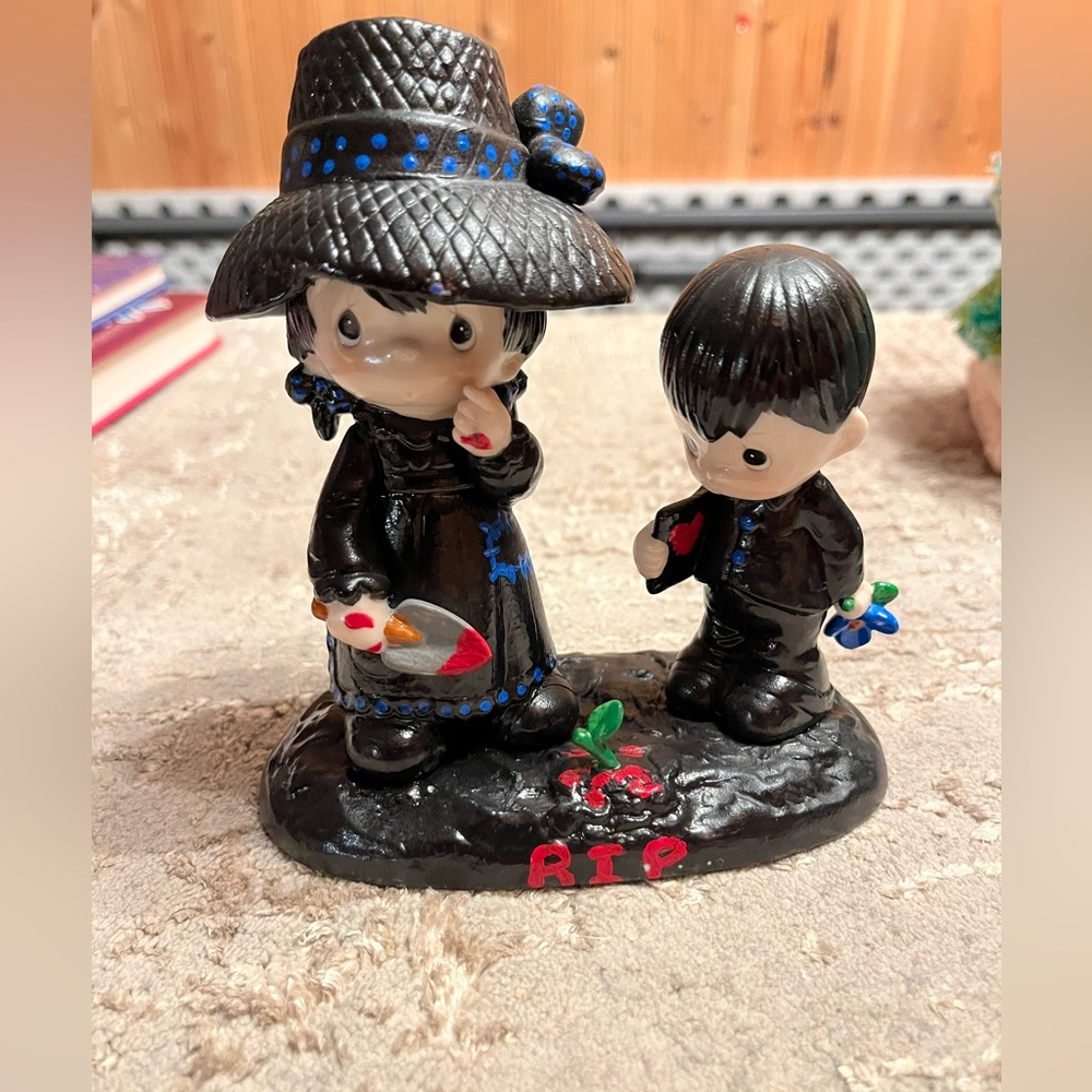 Gothic Cuties Precious Moments Repaint Upcycle Handpainted